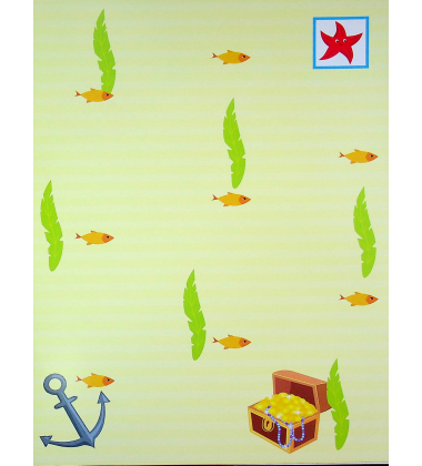 Наклей, малятко! Буль-буль! Хто живе в морі?