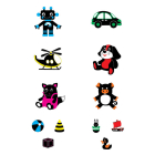 Мої перші іграшки. Контрастні картинки