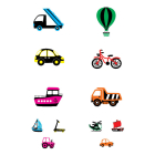 Мій перший транспорт. Контрастні картинки