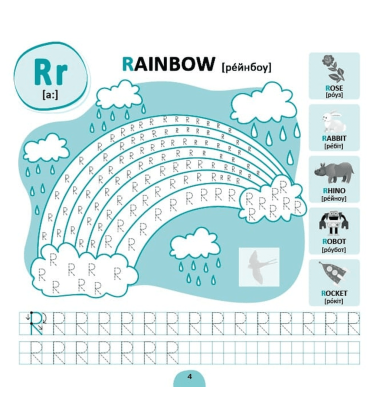 Прописи-асоціації. Англійська абетка