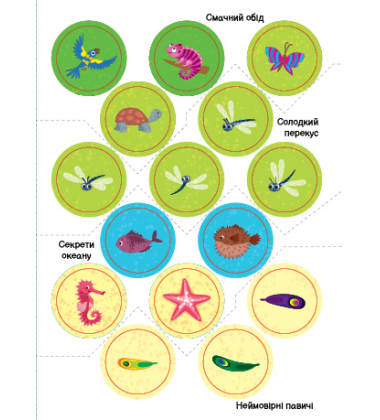 Зоопарк. Аплікації з наліпками