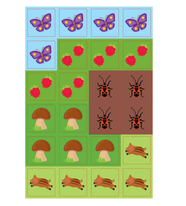 Наклей, малятко! Фир-фир! Хто живе в лісі?