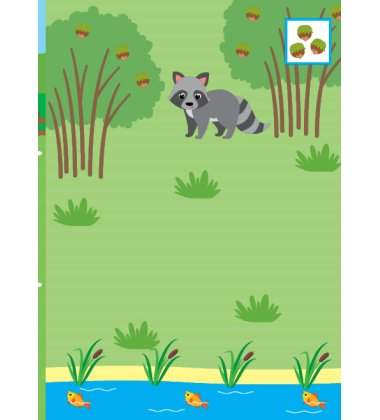 Наклей, малятко! Хрум-хрум! Що їдять тваринки?