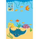 Прості аплікації великими наліпками. Морські пригоди