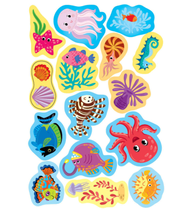 Прості аплікації великими наліпками. Морські пригоди