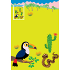 Тварини світу. Прості аплікації великими наліпками