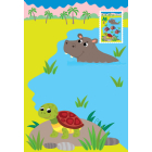 Тварини світу. Прості аплікації великими наліпками