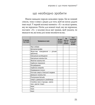 Робочий зошит із ПТСР для підлітків. Прості й ефективні навички для зцілення від травми