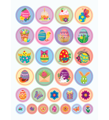 Великодні наліпки. Пасхальні подарунки