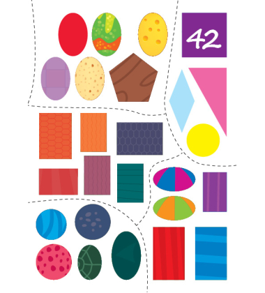 Наліпки-вирізалки. Латочки