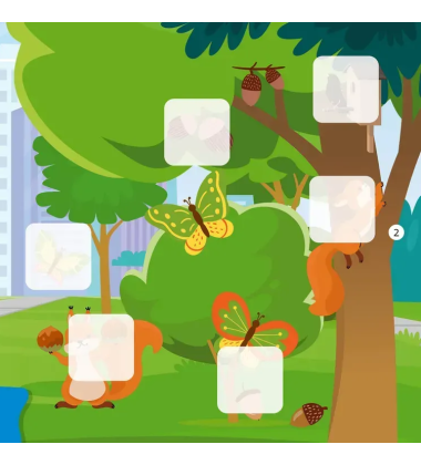 У міському парку. 50 наліпок