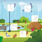 У міському парку. 50 наліпок