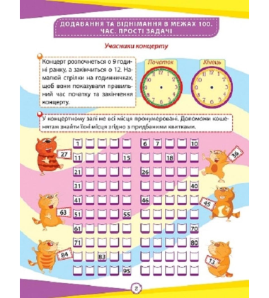 Математика. 2 клас. Цікаві вправи та задачі