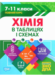 Хімія в таблицях і схемах. 7-11 класи. Допомога в підготовці до ЗНО і ДПА