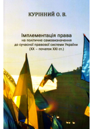 Імплементація права на політичне самовизначення до сучасної правової системи України (ХХ – початок ХХІ ст.)