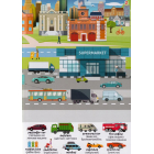 Перший віммельбух із наліпками. Транспорт