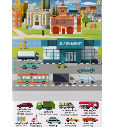 Перший віммельбух із наліпками. Транспорт