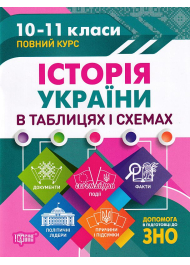 Історія України в таблицях і схемах. 10-11 класи, до ЗНО