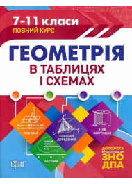 Таблиці та схеми Геометрія в таблицях і схемах. 7-11 класи. До ДПА та ЗНО