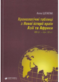 Хронологічні таблиці з Нової історії країн Aзії та Aфрики XVІ ст. — поч. XX ст.: довідник