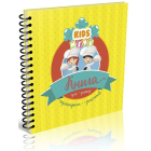 Книга для запису кулінарних рецептів. Kids menu. (жовтий)